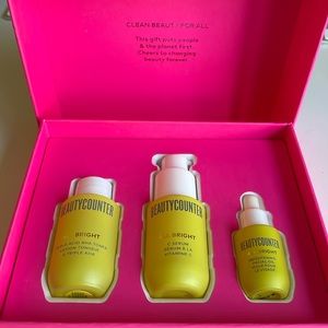 Beauty Counter Brightening Vitamin C Trio triple acid AHA Serum Toner NIB